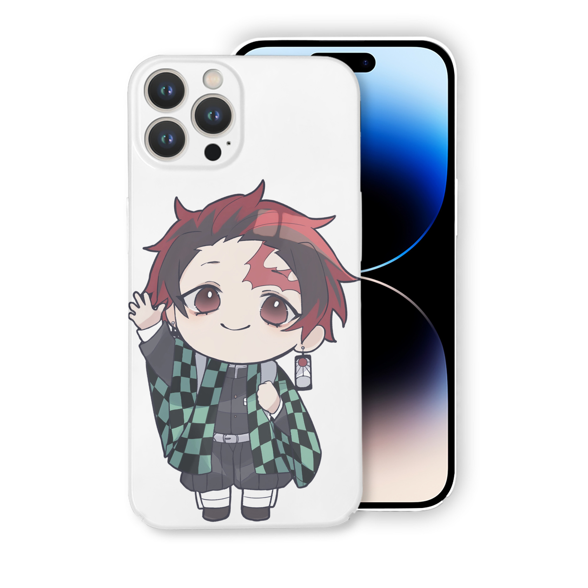 （画像用） 鬼滅の刃 竈門 炭治郎／かまど たんじろう Kamado Tanjirou 【iPhone 14シリーズ対応】ハードケース